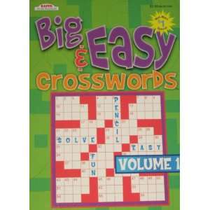  Big & Easy Crosswords Volume 1 (Volume 1) Kappa Books 