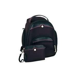  RHEA Womens Camera Backpack (Black/Pink)