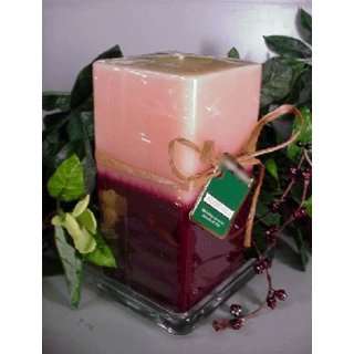 Mulberry/Vanilla Specialty Scented Square Pillar Candle 26 Oz.  