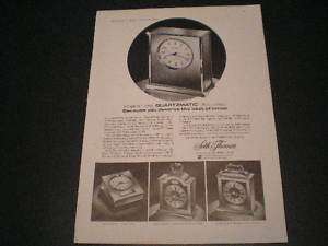 1973 Seth Thomas Clock Ad Quartzmatic Clocks  