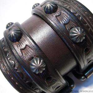 Leather Cuff Cowboy ROCKSTAR Bracelet WristBand Limited  
