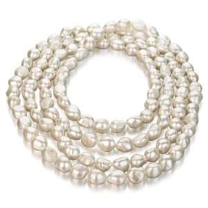   Baroque White Freshwater Cultured Pearl Necklace AA+ Quality Pearls