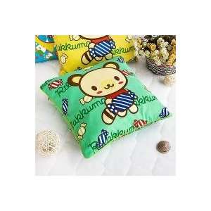 Green Candy Bear] Decorative Pillow Cushion / Floor Cushion (15.8 by 