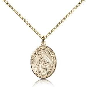  Gold Filled St. Saint Margaret of Cortona Medal Pendant 3 