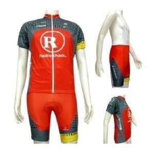  2010 Radio Shack Team Short Sleeves Cycling Jersey with 