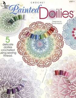 Painted Doilies, Annies crochet patterns OOP new RARE  