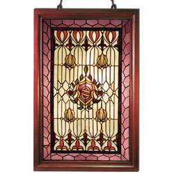 Tiffany style Classic Wooden Window Panel  Overstock