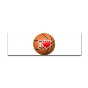  Bumper Sticker I Love Basketball: Everything Else