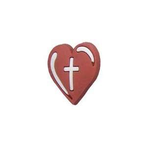  Red Heart Cross Good News Shoe Charms Pack of 25 Pet 