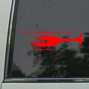  OH 58 Kiowa Scout Helicopter Red Decal Window Red Sticker 