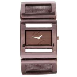 DKNY Womens Brown Stainless Steel Mesh Watch  Overstock