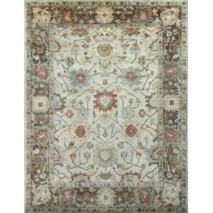   Pad 9x12 Ivory Hand Knotted Handmade Wool Oushak Rug H298 Home