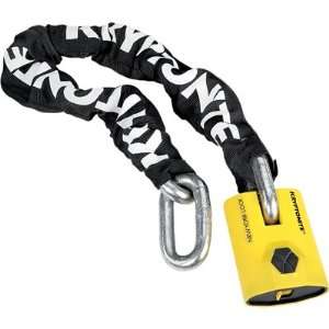   Chain & New York 16mm Yellow Pad Lock (ea) For All Street Sports Bikes
