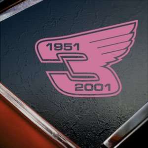  WITH WINGS Pink Decal Window Pink Sticker: Arts, Crafts & Sewing