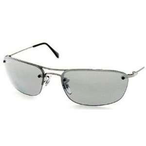  Ray ban 3156 Gunmetal Polar Gray Mirror Sunglasses 