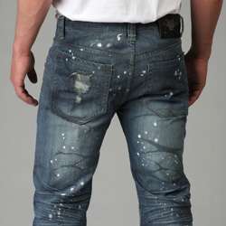 Do Denim Mens Destroyed Bootcut Jeans  