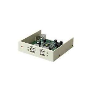  USB 2.0 4PORT Drive Bay Ivory Electronics