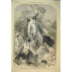  1852 Dead Man Crying Allegorical Design William Harvey 