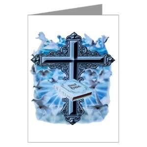  Greeting Card Holy Cross Doves And Bible: Everything Else
