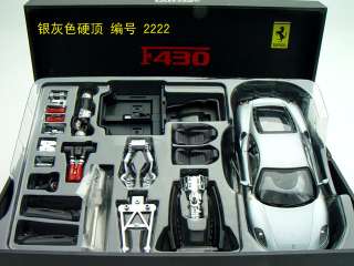43 Enterbay Ferrari F430 Coupe grigio Titanio Semi Assembly Model 