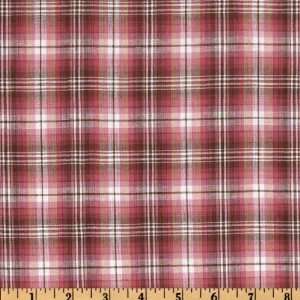  44 Wide Madras Cotton Plaid Pink/Green Fabric By The 