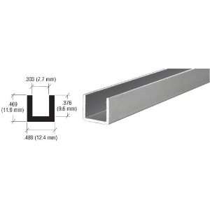  CRL Satin Anodized Aluminum Single Channel Extrusion by CR 