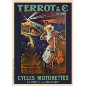  Terrot & Co Vintage Giclee Bicycle Poster 