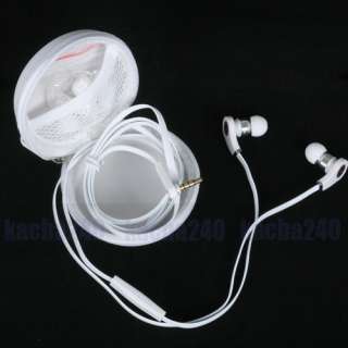White In Ear Earbud Headphone Earphones Headset with Mic for MP3 MP4 