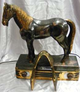 Vintage Abbotwares Bronze/Copper Horse Radio  