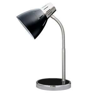  Grandrich ES 243 1 Desk Lamp, Black + Satin Steel
