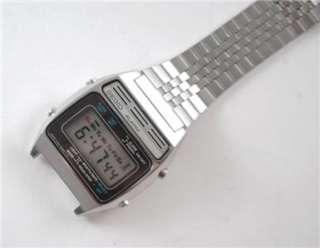   MENS VINTAGE A134 5000 SEIKO ALARM S/S DIGITAL LCD WATCH~HARD TO FIND
