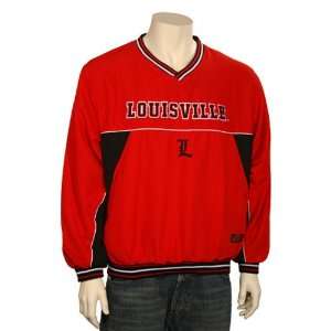  Louisville Cardinals Red Time Out Pullover Jacket Sports 