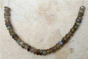 Labradorite 4 5mm Faceted Rondelle Gemstone Beads 3.5 Strand  
