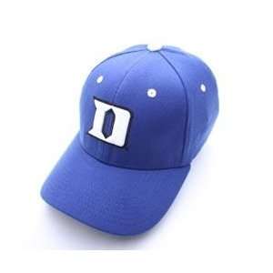  Duke Blue Devils Logo Flex Fit Hat (Blue) Sports 
