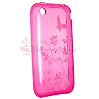   Butterfly TPU silicone Soft Hard Case Cover for iPhone 3G 3GS  