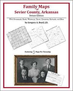 Family Maps Sevier County Arkansas Genealogy AR Plat  
