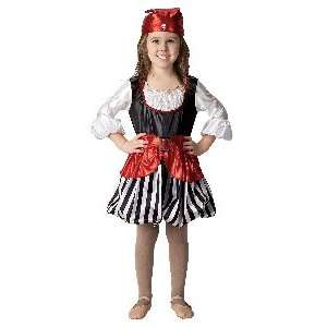    Pirate Girl Child Halloween Costume Size 4 6 (): Toys & Games