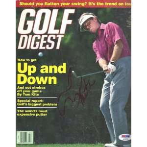  Tom Kite Autographed 1989 Golf Digest Magazine PSA/DNA 