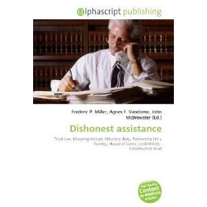  Dishonest assistance (9786134226387) Books