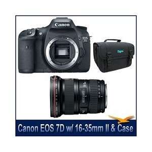  Canon EOS 7D 18 Megapixel SLR Digital Camera w/ 16 35mm II 