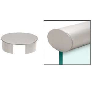   Satin Anodized 4 X 2 1/2 Oval End Cap for Cap Railing by CR Laurence