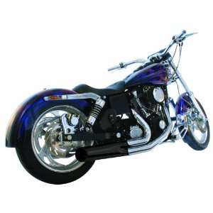   Black Ceramic Coated and Chrome Exhaust Pipe for Harley Davidson Dyna