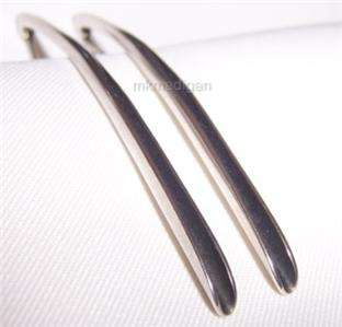 Silpada .925 Sterling Silver Sleek Folded Earrings W0709 ~ Rare