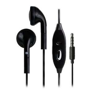   In Ear Headphones with Microphone   Black Cell Phones & Accessories