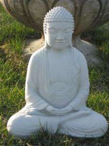 Cast Stone Meditating Buddha Garden Statue *NEW*  