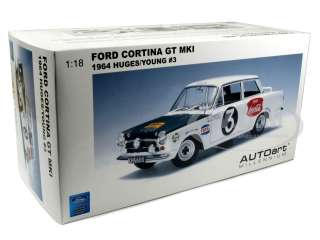   car model of Ford Cortina MK1 Huges/Young Rally Safari die cast car by