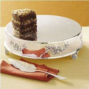  W R Round Cake Stand Plateau And Server