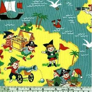   Miller Treasure Island Retro Fabric By The Yard Arts, Crafts & Sewing