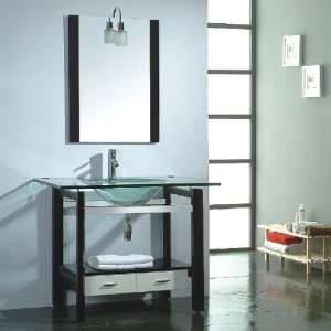  Contemporary Glass Bathroom Vanity Set JET C 2670