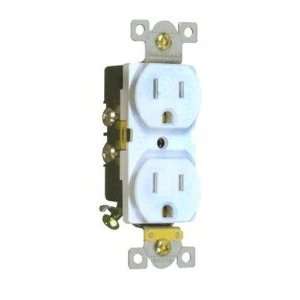  MorrisProducts 82141 Commercial Duplex Receptacle in White 